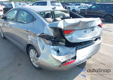 2014 Hyundai Elantra Se from USA, damaged, VIN KMHDH4AE1EU083834